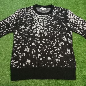 Ava & Viv Women’s Sweater Pullover Black White SZ Large 10-12